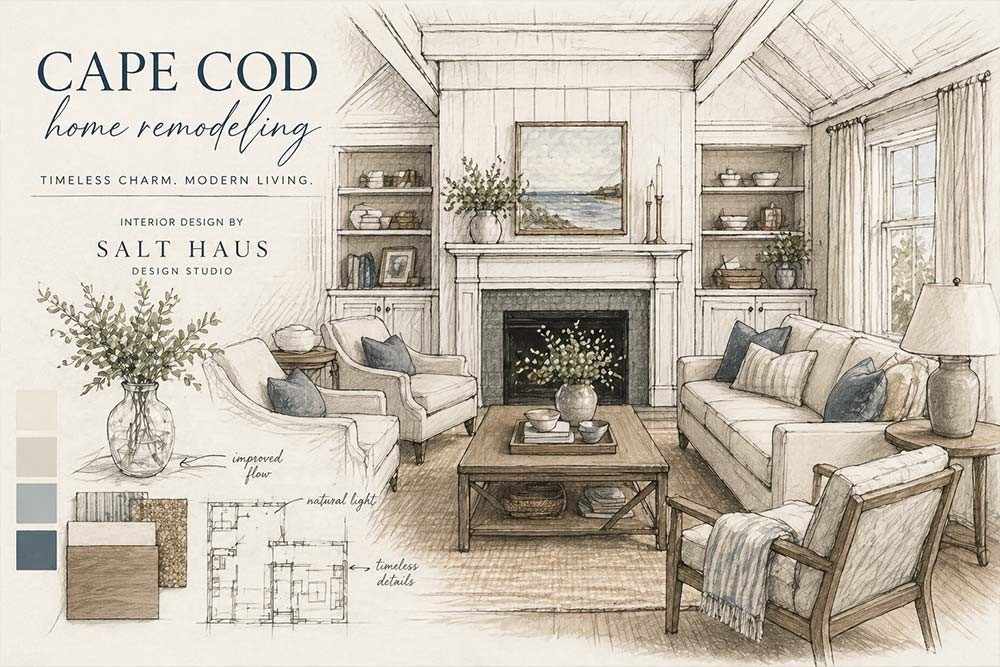 Cape Cod Home Remodeling | Refined Coastal Living | Salt Haus Design Studio